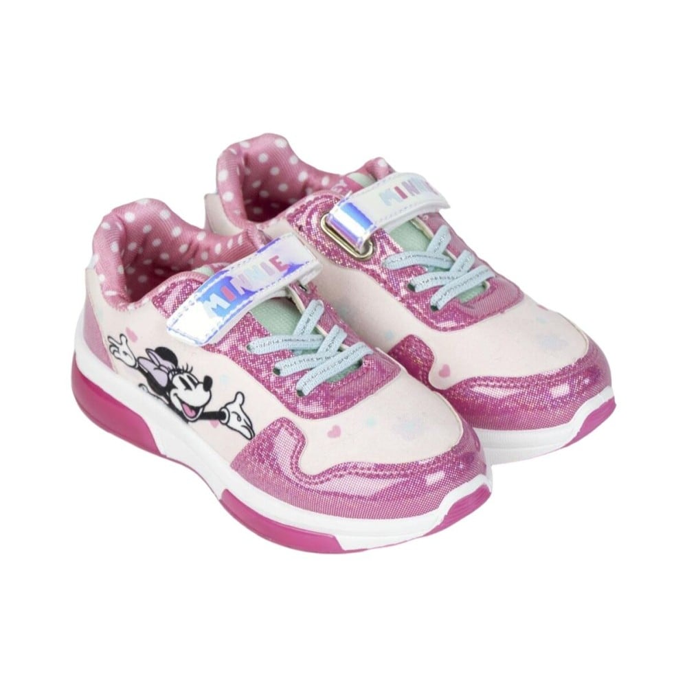 Turnschuhe mit LED Minnie Mouse Rosa