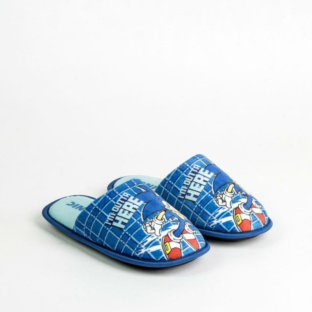 House Slippers Sonic Blue