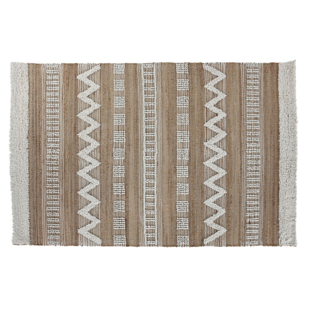 Carpet Home ESPRIT White Brown Boho 160 x 230 x 1 cm