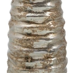 Vase aus Keramik Silber 15 x 15 x 30 cm