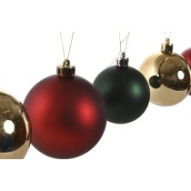 Christmas Baubles Home ESPRIT Red Green Polyethylene 25 x 25 x 25 cm (41 Pieces)