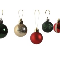 Christmas Baubles Home ESPRIT Red Green Polyethylene 27 x 4 x 26 cm (20 Pieces)