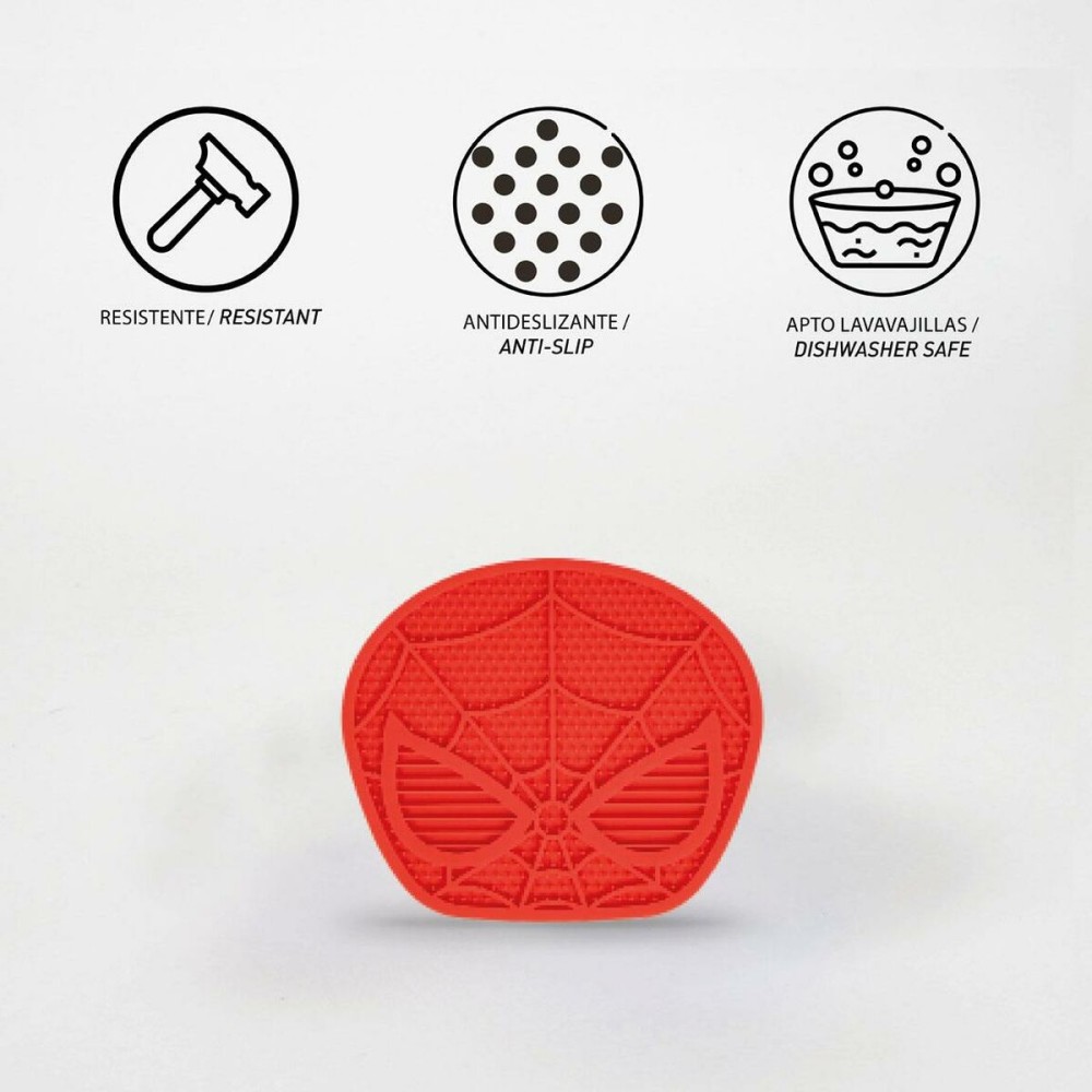 Dog Feeder Spider-Man Red Silicone 28 x 15 x 1,5 cm