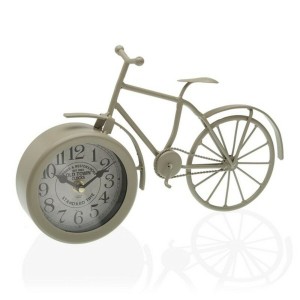 Table clock Bicicle Versa Grey Metal (6 x 20 x 33 cm) (6 x 20 x 33 cm)