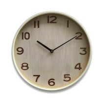 Horloge Murale Versa Verre Bois MDF 4,5 x 40 x 40 cm