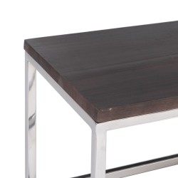 Table Basse 152 x 38,5 x 38,5 cm Métal Bois 3 Unités