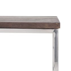 Table Basse 152 x 38,5 x 38,5 cm Métal Bois 3 Unités