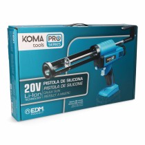 Pistolet électrique de silicone Koma Tools Pro Series Bleu Noir 43,8 x 6,8 x 27 cm