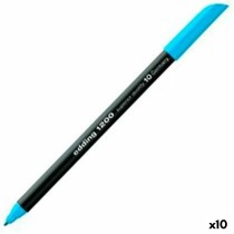 Felt-tip pens Edding 1200 Light Blue (10 Units)