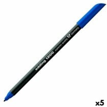 Felt-tip pens Edding 1200 Steel Blue (5 Units)