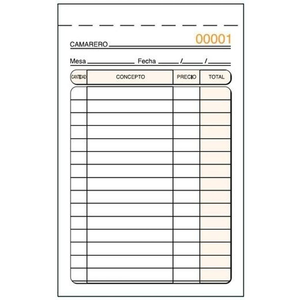 Invoice Check-book 9 x 14 cm (5 Units)