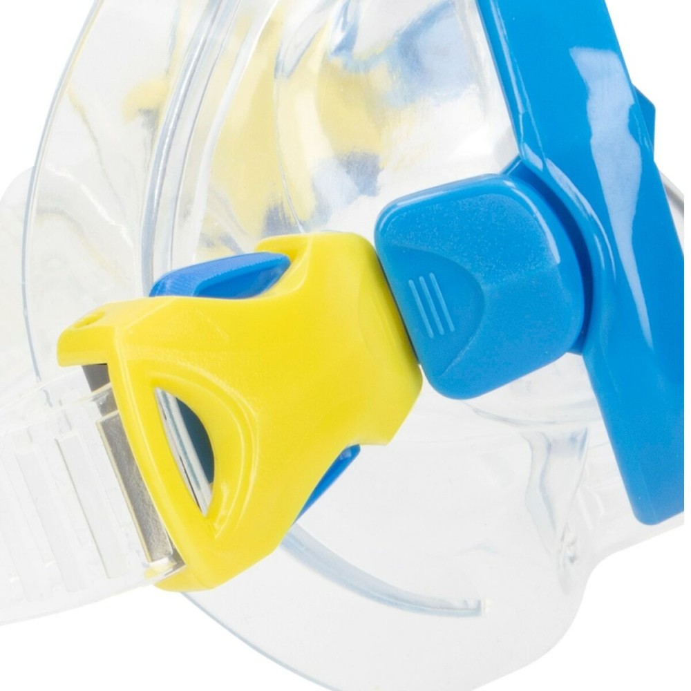 Diving Goggles with Snorkle and Fins AquaSport Blue Junior (2 Units)