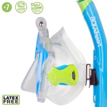 Masque de Plongée avec Tube pour Enfants AquaSport Bleu (2 Unités)