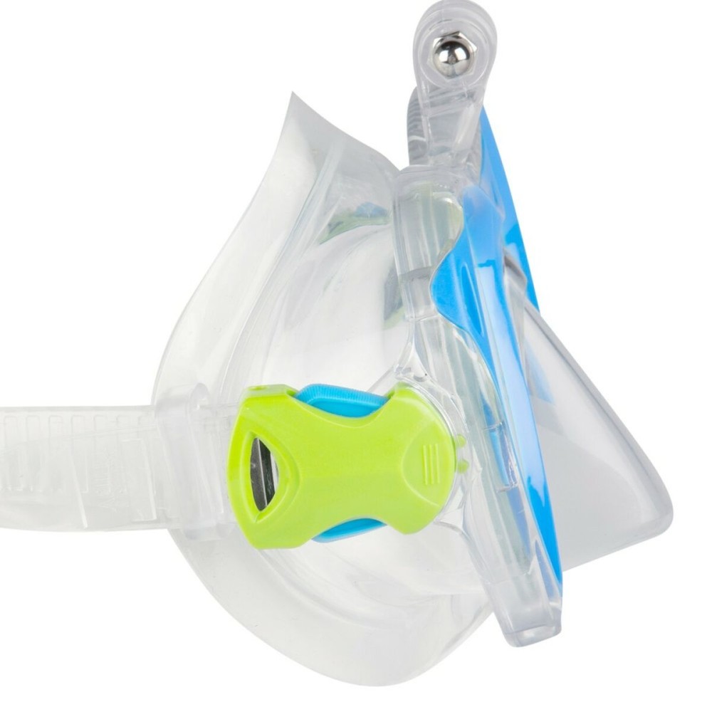 Masque de Plongée avec Tube pour Enfants AquaSport Bleu (2 Unités)