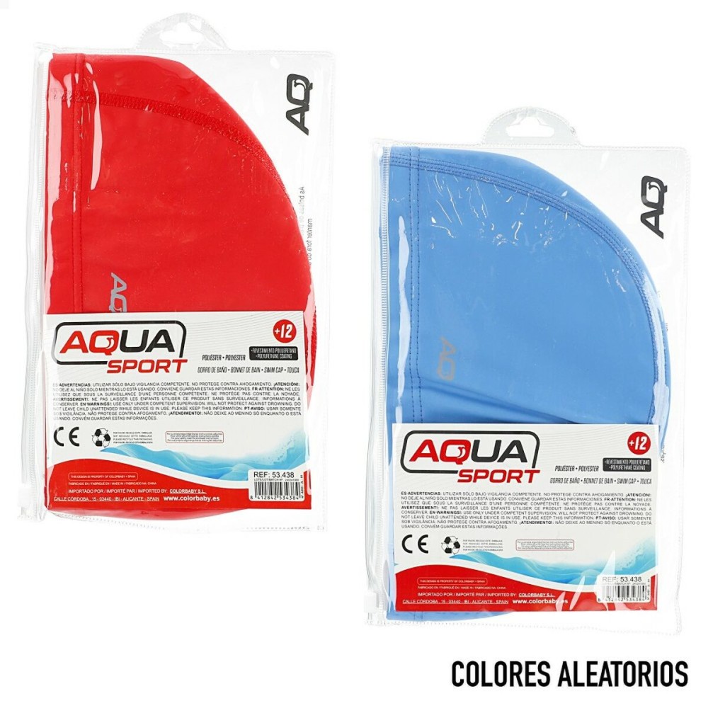 Swimming Cap Aktive Blue Red Polyester (24 Units)