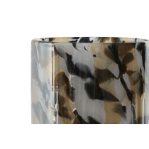 Kerzenschale Home ESPRIT Schwarz Creme Kristall 12 x 12 x 11,5 cm