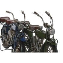 Decorative Figure Home ESPRIT Blue Green Motorbike Vintage 31 x 8 x 16 cm (2 Units)