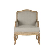 Armchair Home ESPRIT White Natural Mango wood 72 x 80 x 95 cm