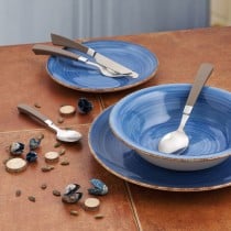 Assiette à dessert Quid Vita Céramique Bleu (19 cm) (12 Unités)