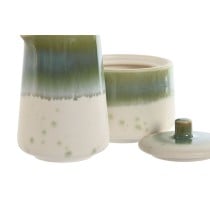 Laitière et sucrier Home ESPRIT Blanc Vert Porcelaine 250 ml 9 X 9 X 8,4 cm 2 Pièces