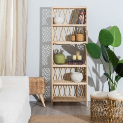 Shelves RATÁN 64 x 34,5 x 171 cm Natural Bamboo