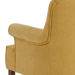 Armchair 77 x 64 x 88 cm Synthetic Fabric Wood Mustard