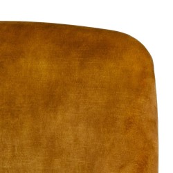 Armchair 77 x 64 x 88 cm Synthetic Fabric Wood Ocre