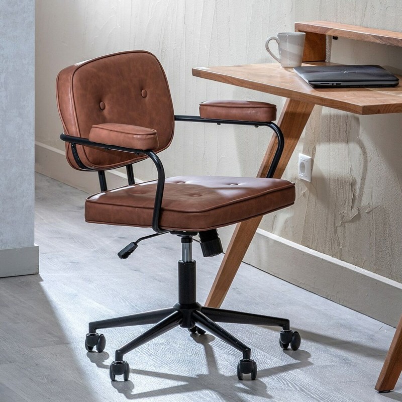 Office Chair 56 x 56 x 92 cm Camel