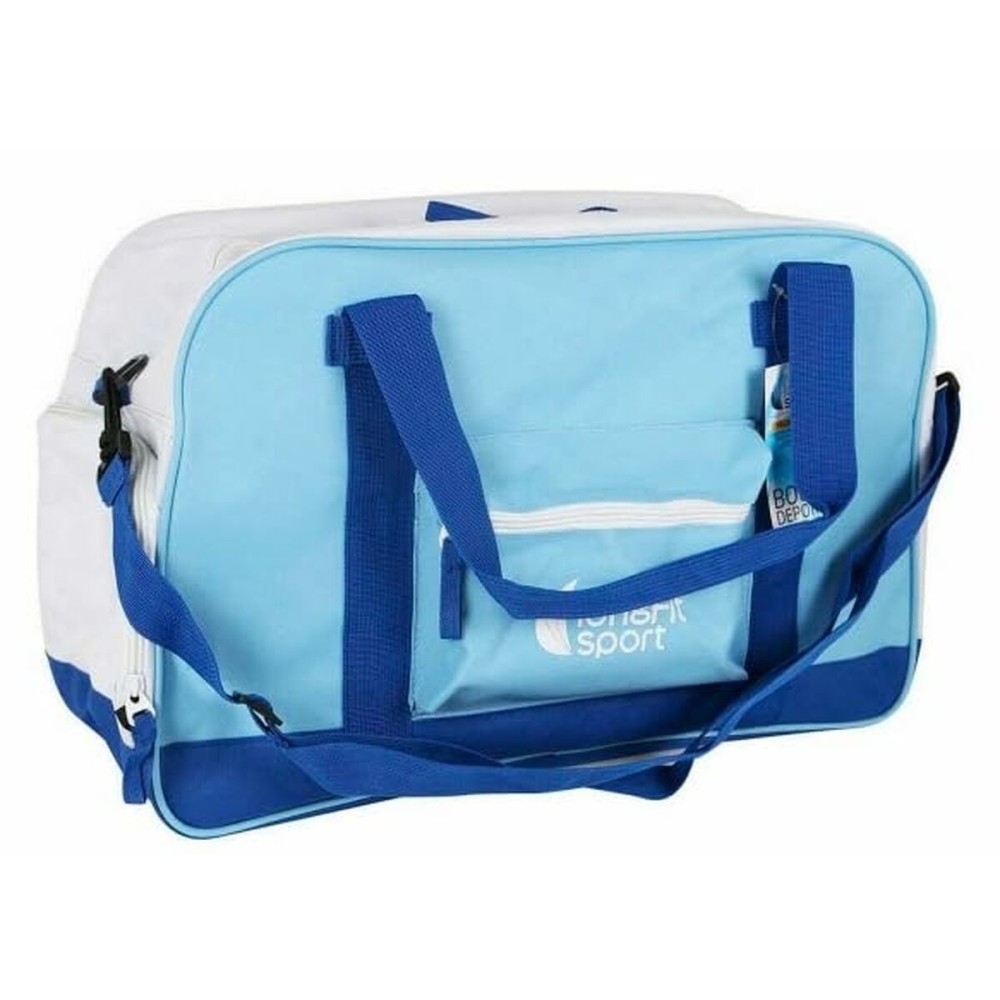 Sac de Sport avec Porte-Chaussures LongFit Care Bleu/Blanc 2 Unités