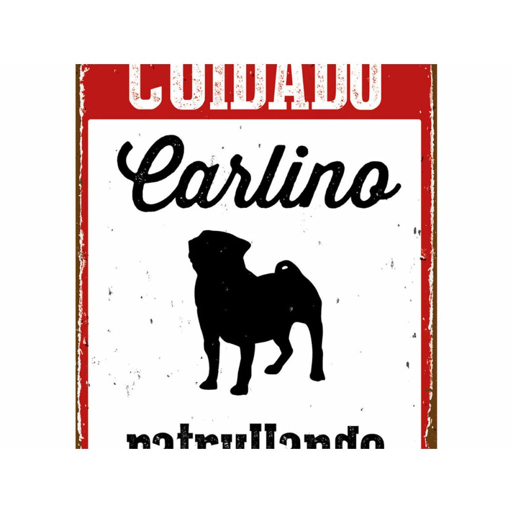 Badge Magnet & Steel Cuidado Carlino Patrullando 14,8 x 21 cm