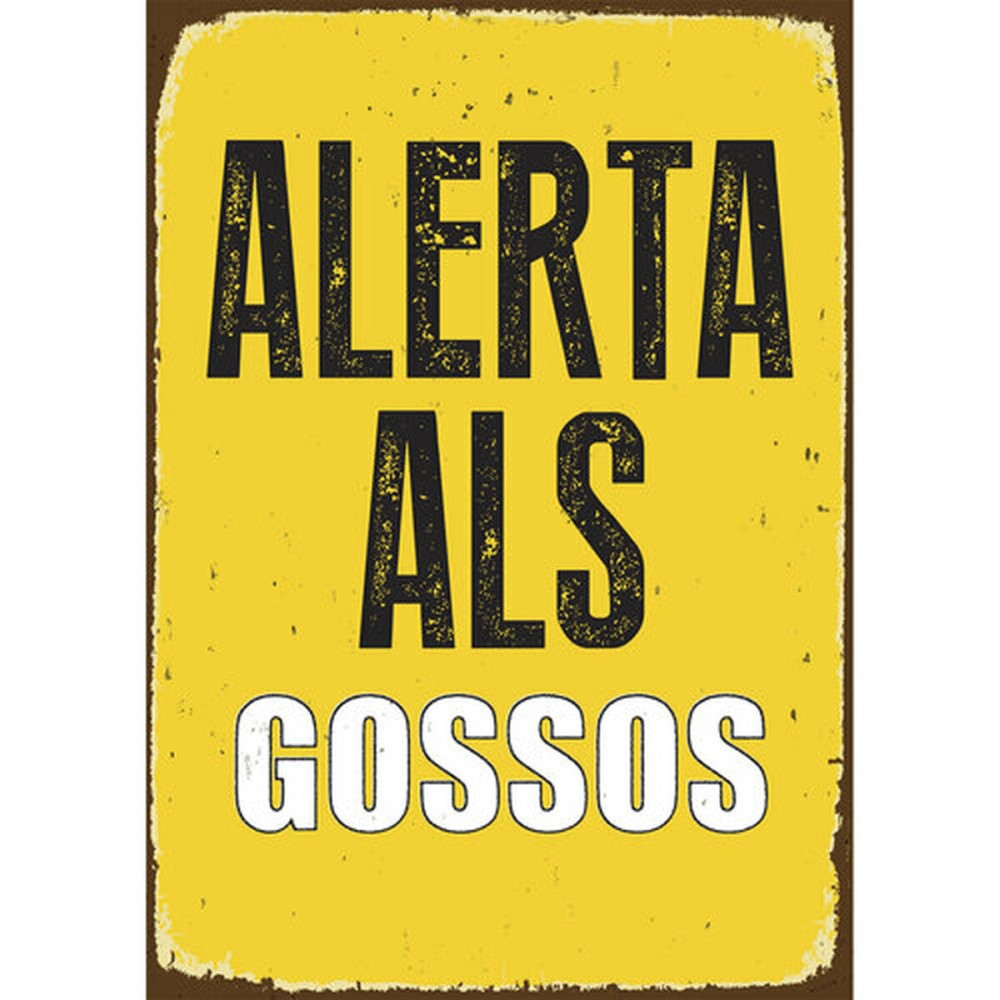 Badge Magnet & Steel Alerta als Gossos 14,8 x 21 cm