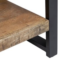 Table d'appoint MANGO 100 x 40 x 60 cm Naturel Noir Bois Fer