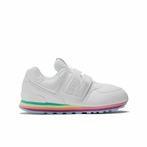 Chaussures de Sport pour Enfants New Balance 574 Core Hook Loop Blanc