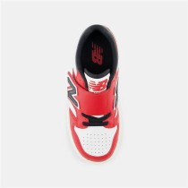 Chaussures de Sport pour Enfants New Balance 480 HOOK LOOP Blanc Rouge Tomate