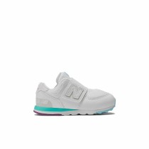 Kinder Sportschuhe New Balance 574 NEW-B HOOK LOOP Weiß