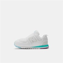 Chaussures de Sport pour Enfants New Balance 574 NEW-B HOOK LOOP Blanc