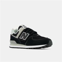 Chaussures de Sport pour Enfants New Balance 574 Core Hook Loop Noir