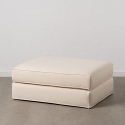 Pouf Crème 100 x 80 x 44 cm