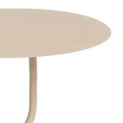 Table d'appoint 30,5 x 30,5 x 50 cm Crème Fer