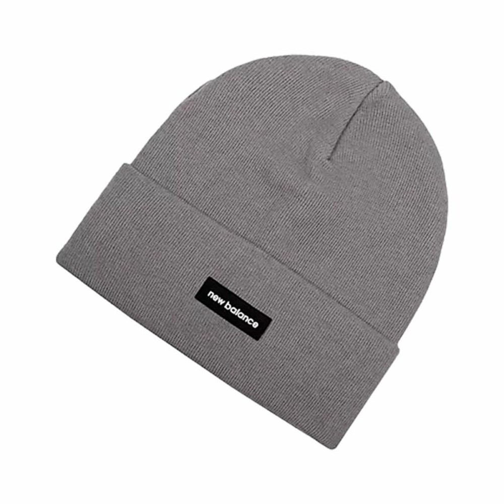 Hat New Balance Linear Knit Cuffed Light grey