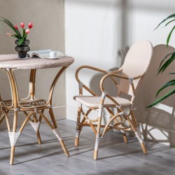 Esszimmerstuhl 57 x 62 x 90 cm natürlich Beige Rattan