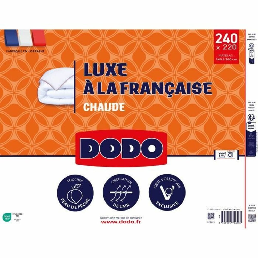 Remplissage de couette DODO VOLUPT'AIR Blanc 350 g/m² 220 x 240 cm (1 Pièce)