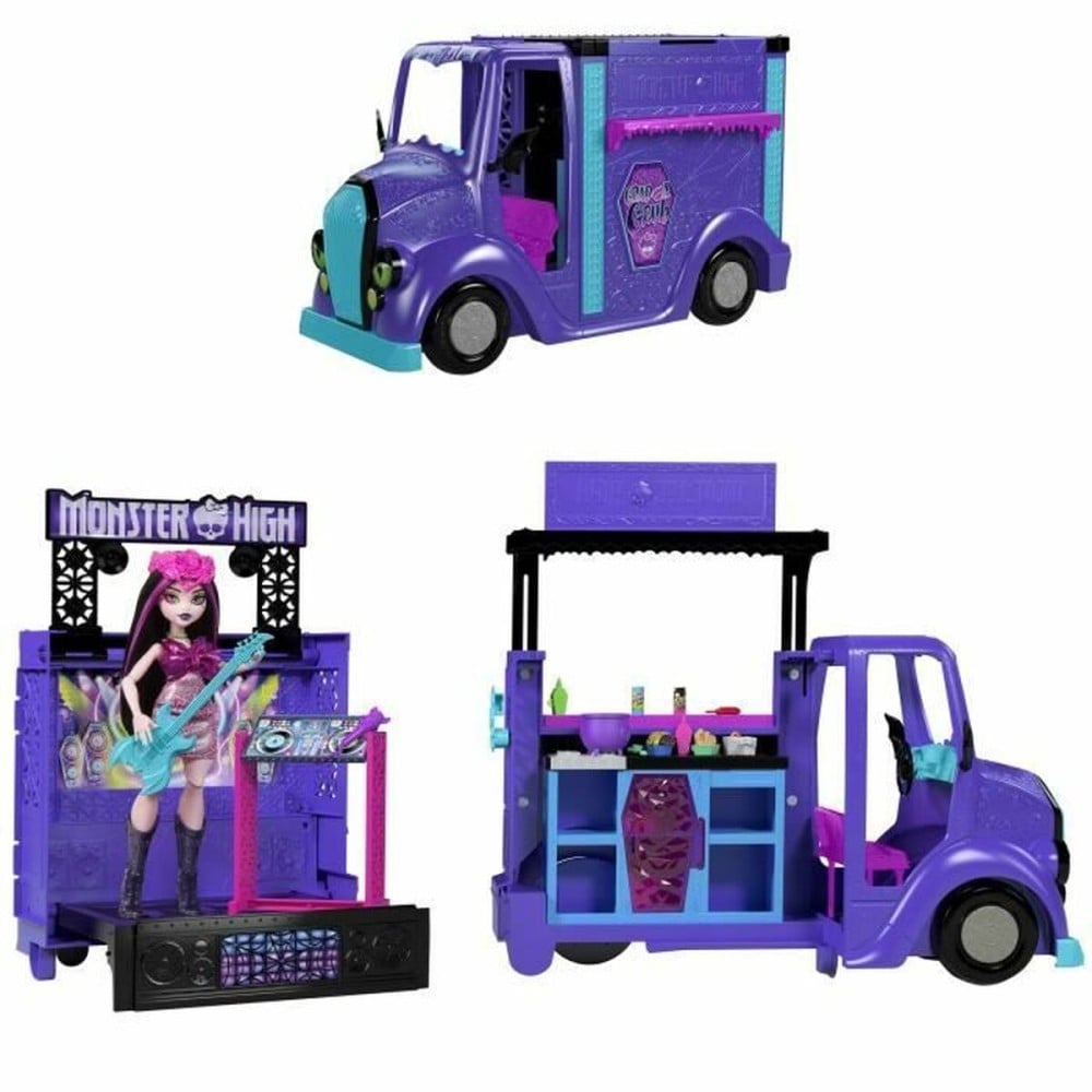 Babypuppe mit Zubehör Monster High Tour Bus Rock Sang-sationnel