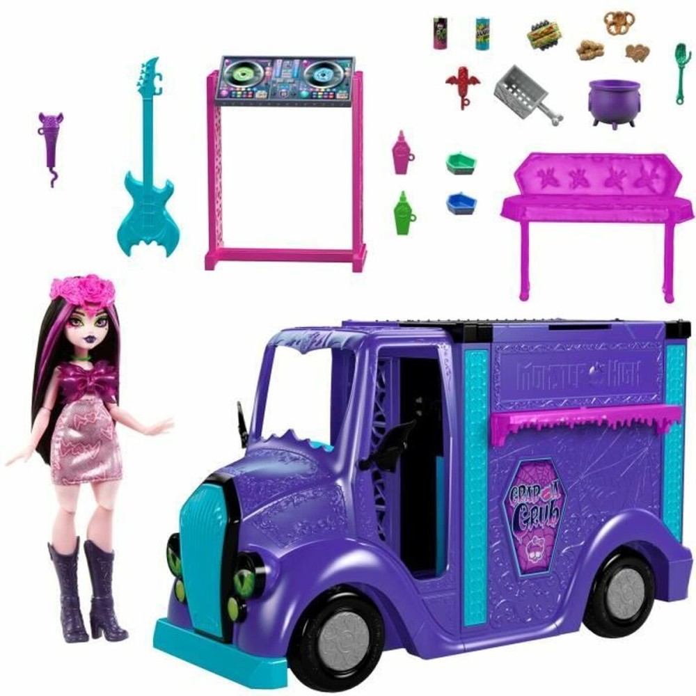 Baby Doll with Accessories Monster High Tour Bus Rock Sang-sationnel