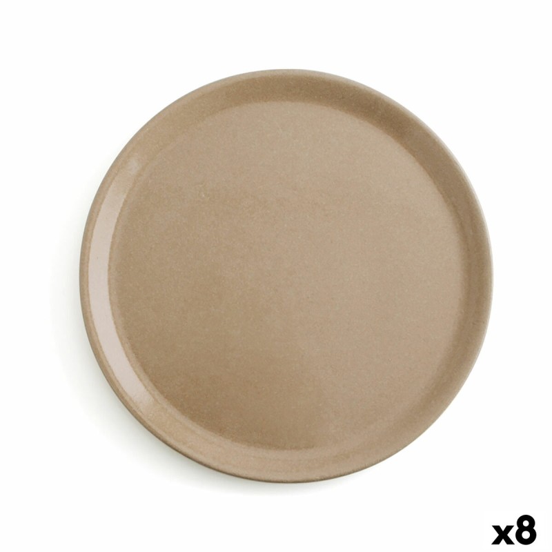 Flat Plate Anaflor Barro Anaflor Beige Baked clay Ø 31 cm Meat (8 Units)