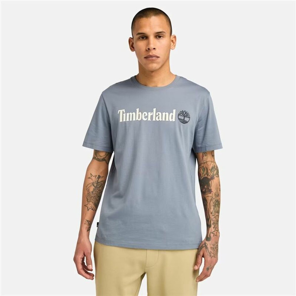 Men’s Short Sleeve T-Shirt Timberland Kennebec River Linear Logo