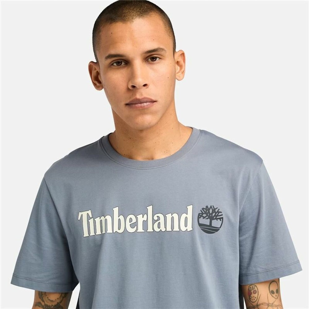 Men’s Short Sleeve T-Shirt Timberland Kennebec River Linear Logo