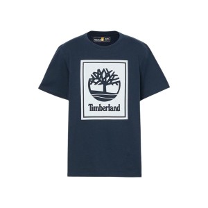 T-shirt à manches courtes homme Timberland Stack Logo Noir