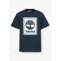 Herren Kurzarm-T-Shirt Timberland Stack Logo Schwarz