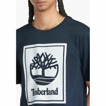 Herren Kurzarm-T-Shirt Timberland Stack Logo Schwarz